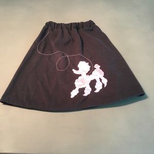 Girls poodle skirt one size